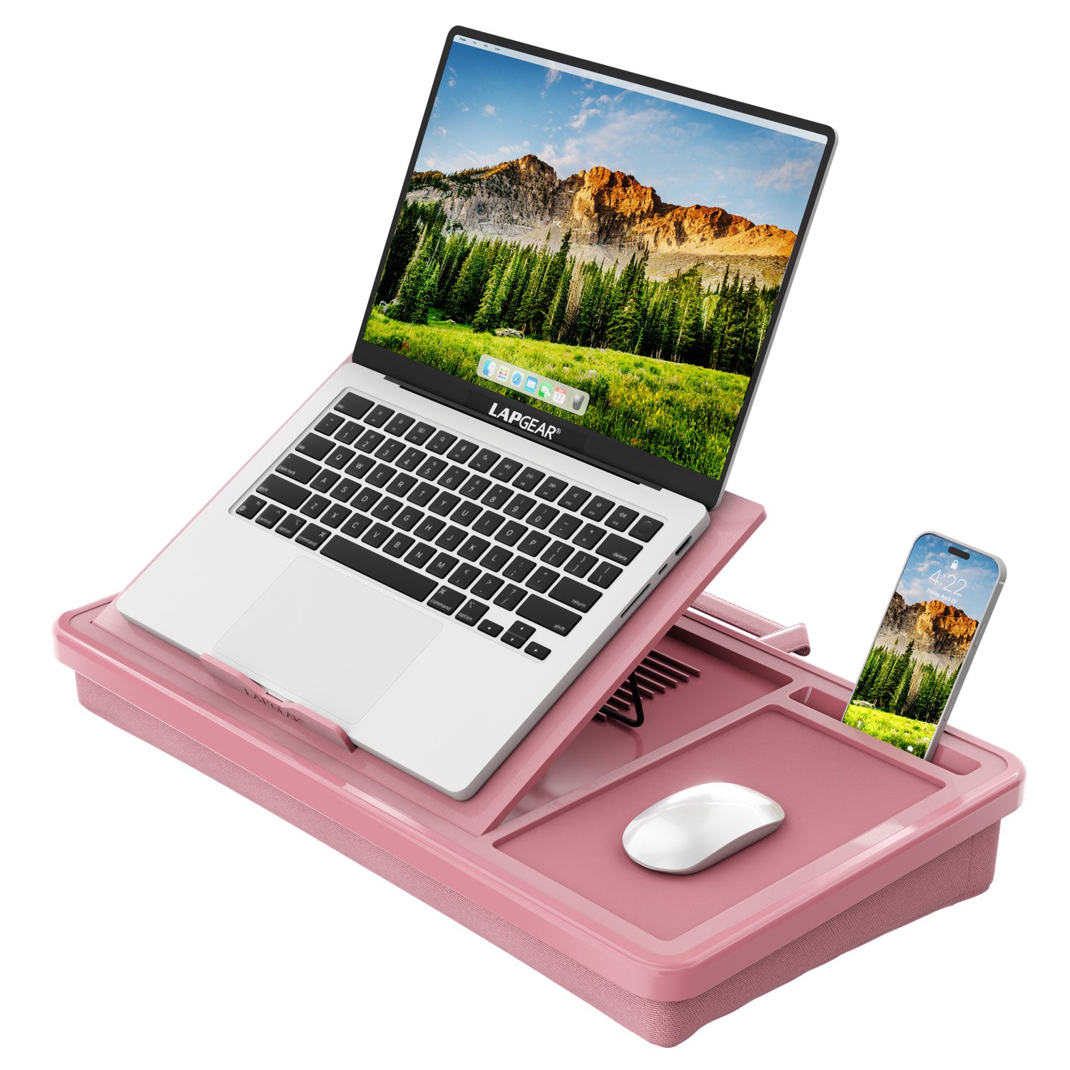 Support Ordinateur Portable Avec Base Rotative à 360°, BoYata Support Ergonoique Réglable Pour