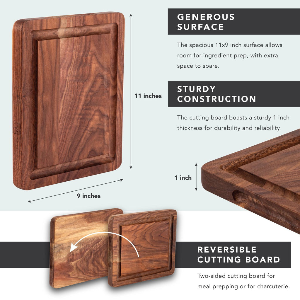 Rossie Home® Black Walnut Wood Reversible Cutting Boards-Cutting Board-LapGear®