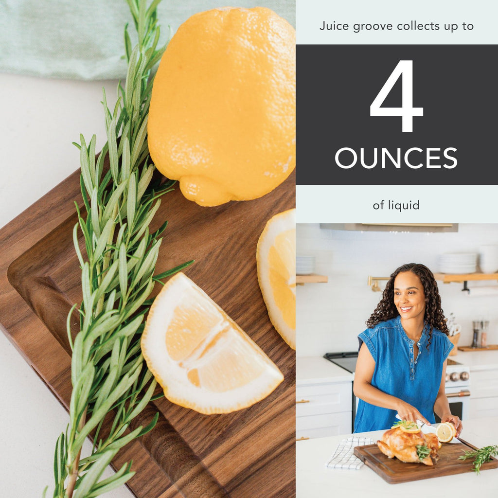 Rossie Home® Black Walnut Wood Reversible Cutting Boards-Cutting Board-LapGear®