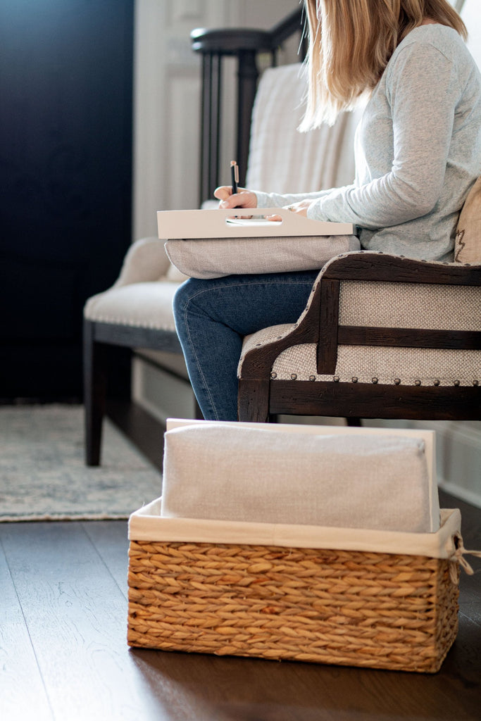 Rossie Home® Set of 2 Lap Trays with Basket-Lap Desks-LapGear®