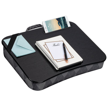 Designer Lap Desk, Gray Argyle.