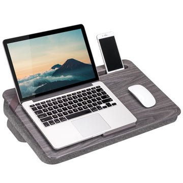 Elevation Lap Desk, Gray Wood - LapGear®