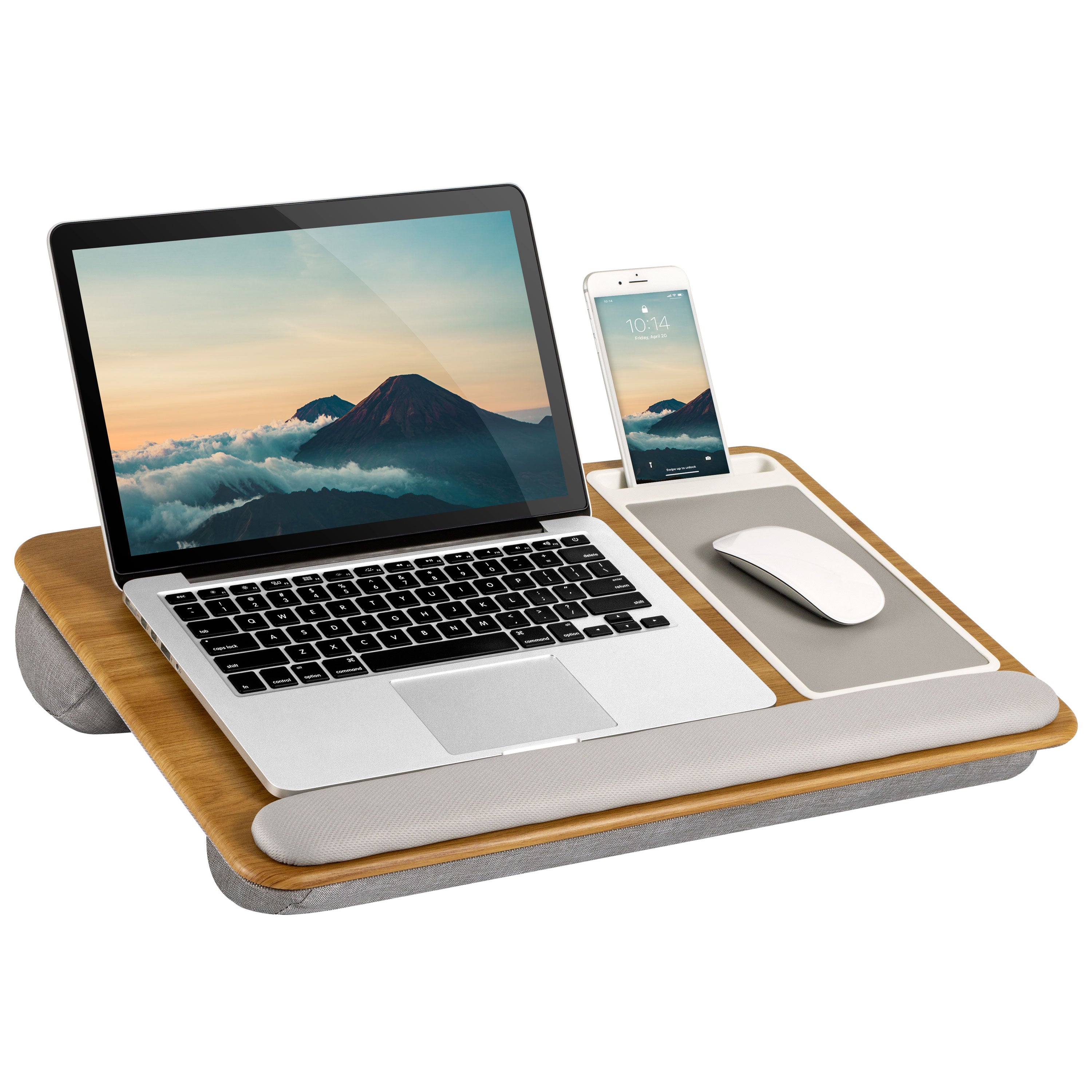 LapGear Home Office Lap Desk for 15.6 Laptop Oak Woodgrain 91589 - Best Buy