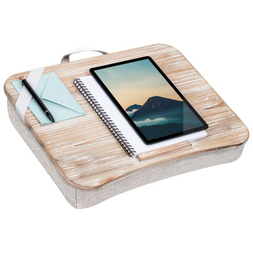 Heritage Lap Desk, White Wash-Lap Desks-LapGear®