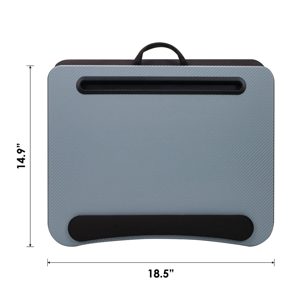 Memory Foam Lap Desk - Large, Silver Carbon-Lap Desks-LapGear®